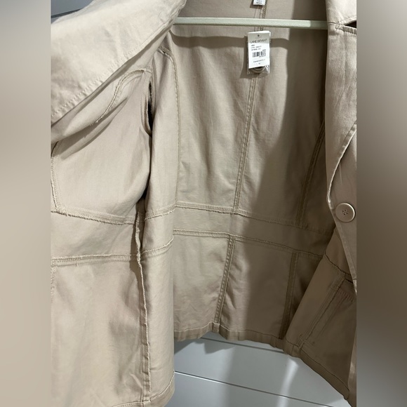 Venezia Lane Bryant Coat Jacket Tan Khaki Career Size 18 NEW - Picture 8 of 16